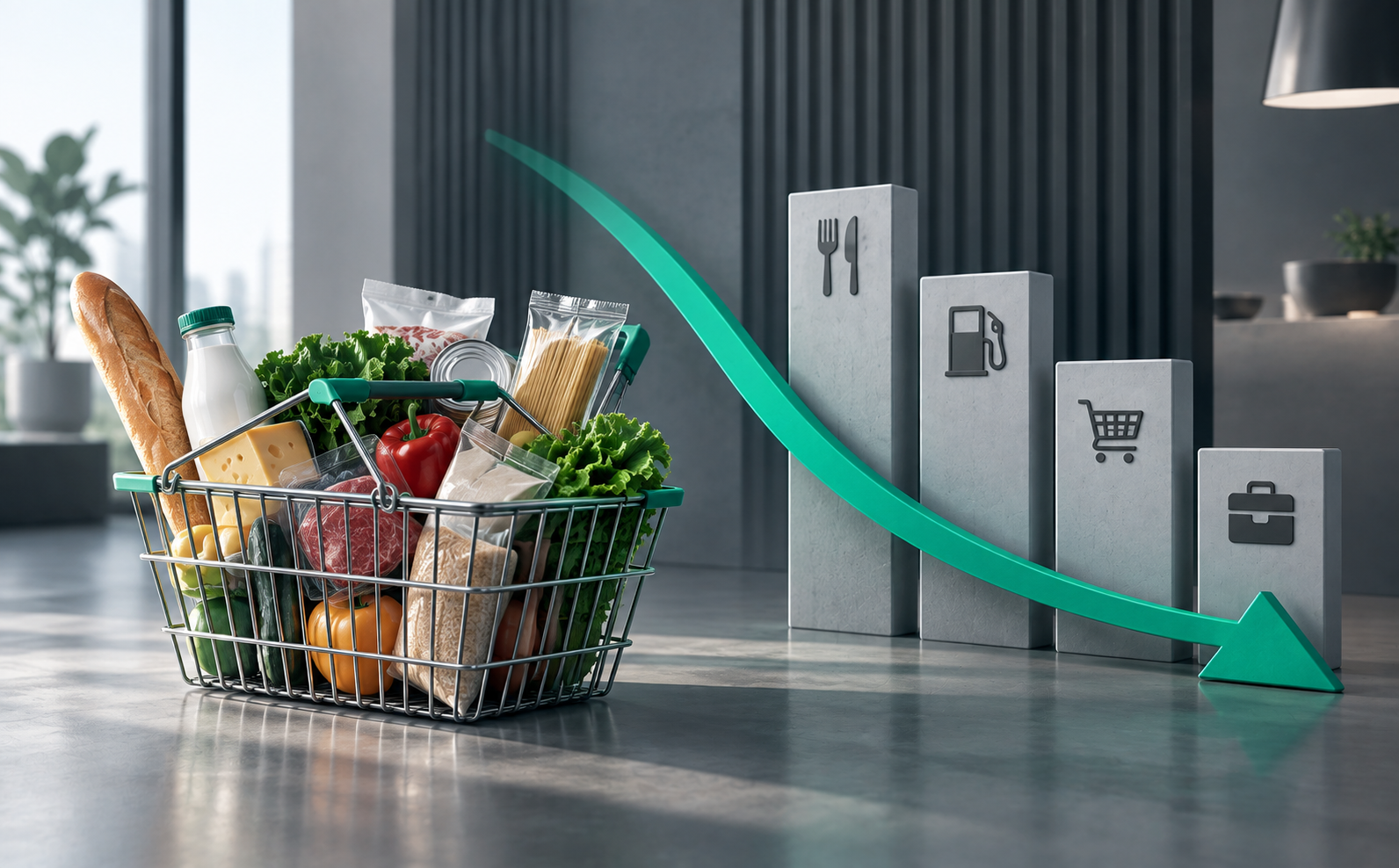 Август: продукты питания тянут инфляцию вниз